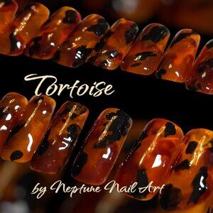Gel Press on Nails - Tortoise
